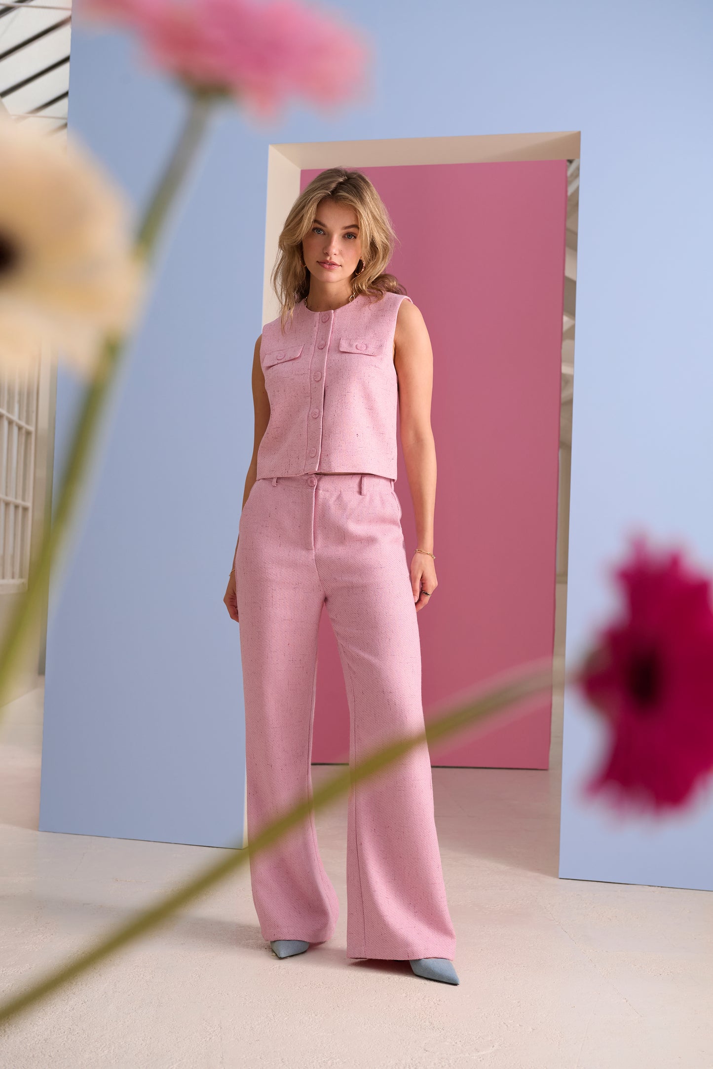 YDENCE GILET AMANDA | PINK