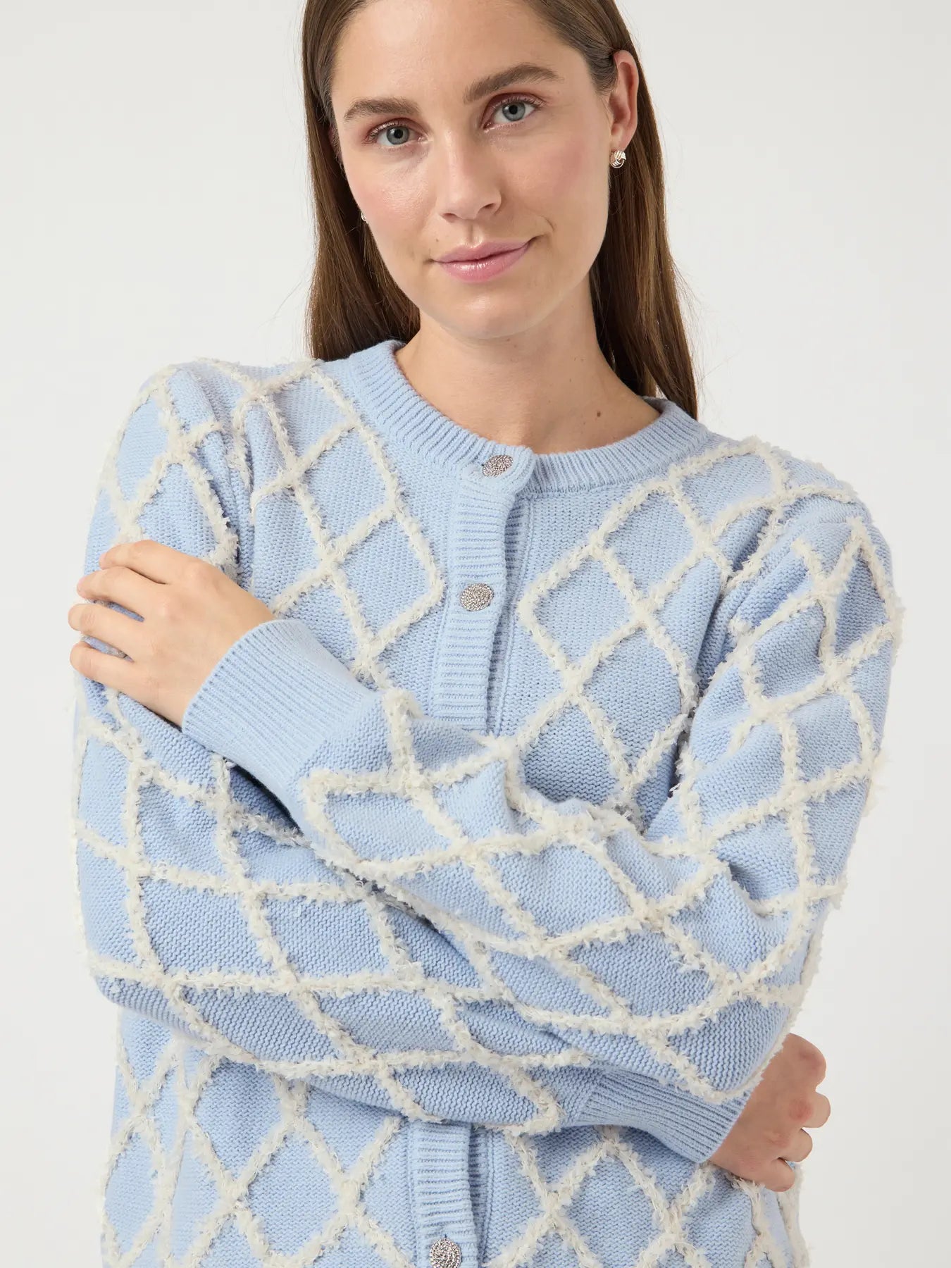 YAS ZIGLY KNIT CARDIGAN
