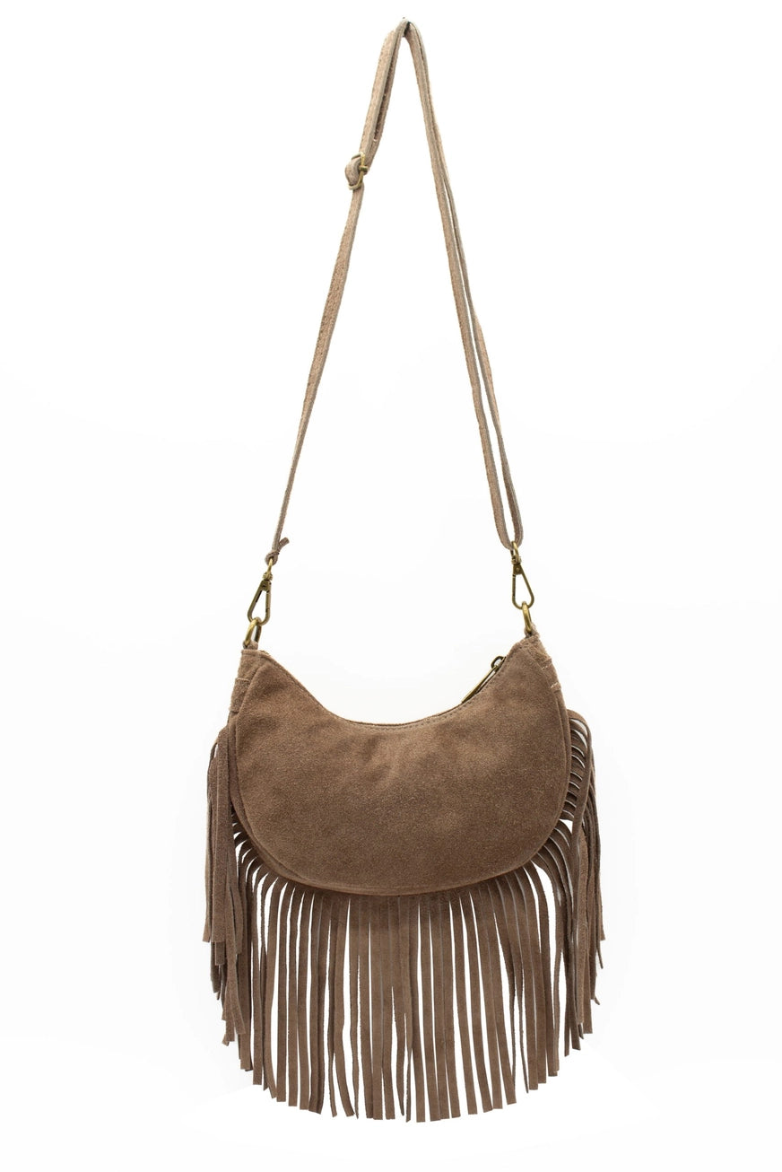 COTTON TREAT SUEDE TAS FRANJES | BRUIN