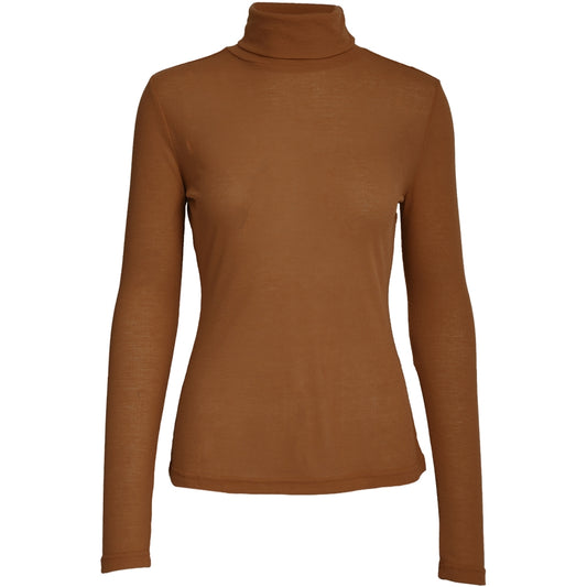 DESIRES TASSIE LONG SLEEVE T-SHIRT | TOFFEE
