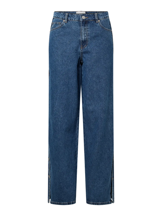 YAS BREE HW BUTTON JEANS