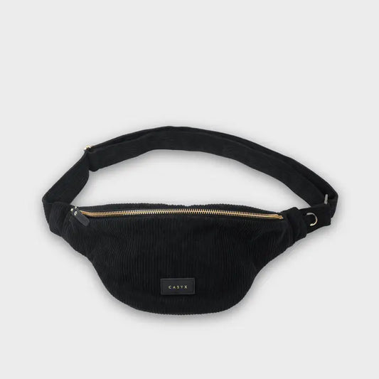 HEUPTAS VELOURS | ZWART