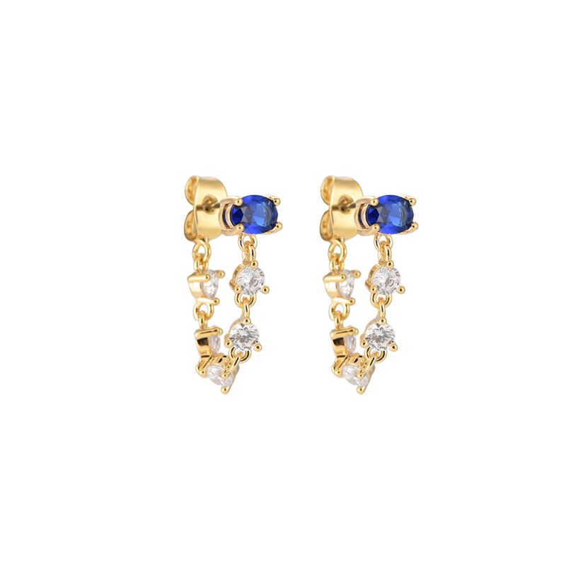 DIAMOND CHAIN EARRING