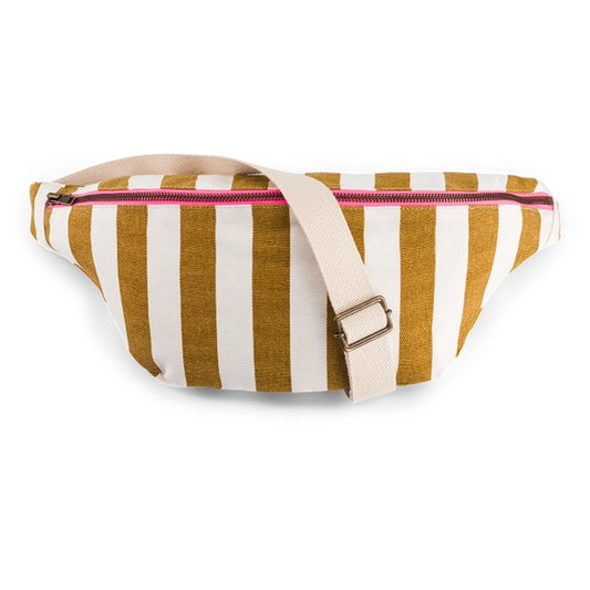 HEUPTAS | CARAMEL/WHITE STRIPES