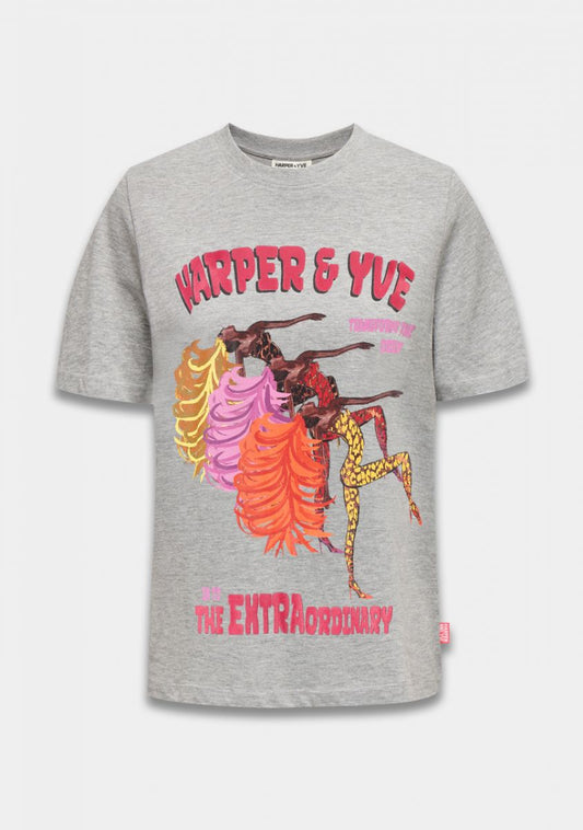 HARPER & YVE T-SHIRT EXTRAORDINARY GRIJS
