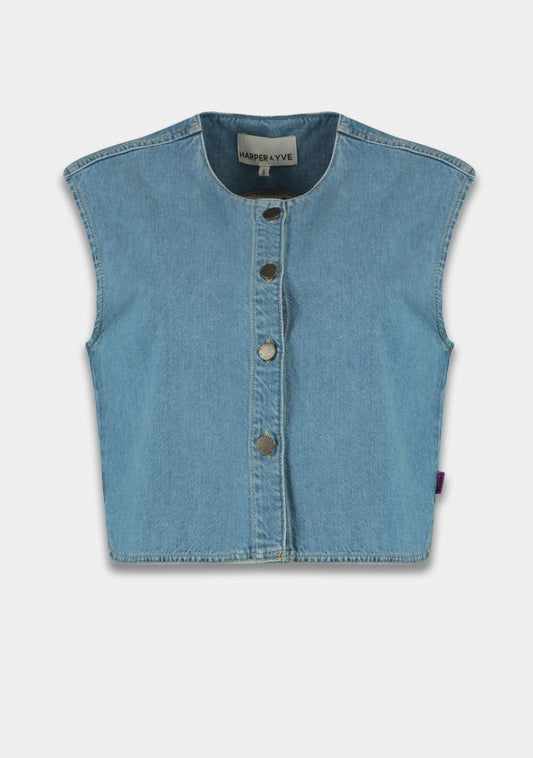 HARPER & YVE GILET GILLY DENIM
