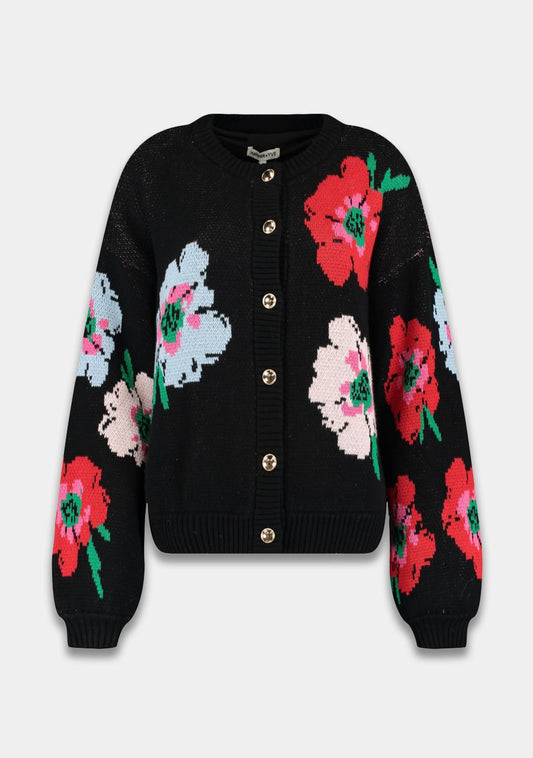 HARPER & YVE JAZZ CARDIGAN MULTIFLOWER