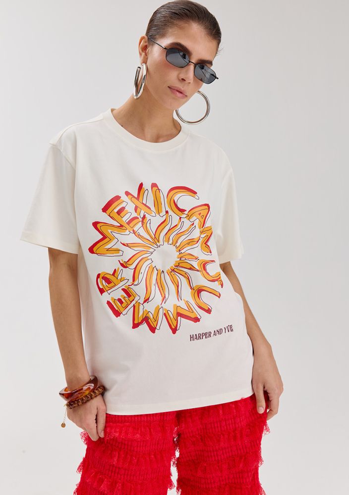 HARPER & YVE T-SHIRT MEXICANSUN | ECRU