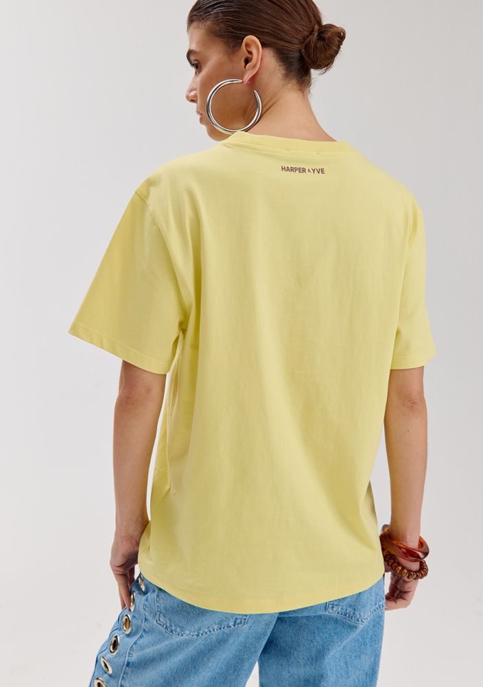 HARPER & YVE T-SHIRT MEXICANSUN | GEEL