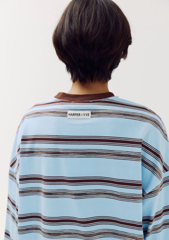 HARPER & YVE TOMMY T-SHIRT | BLUE STRIPE