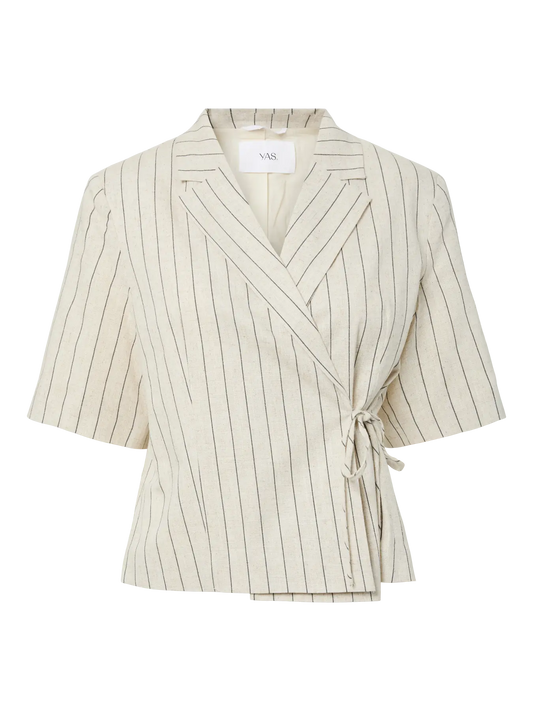 YAS LINURA 2/4 LINEN BLEND BLAZER