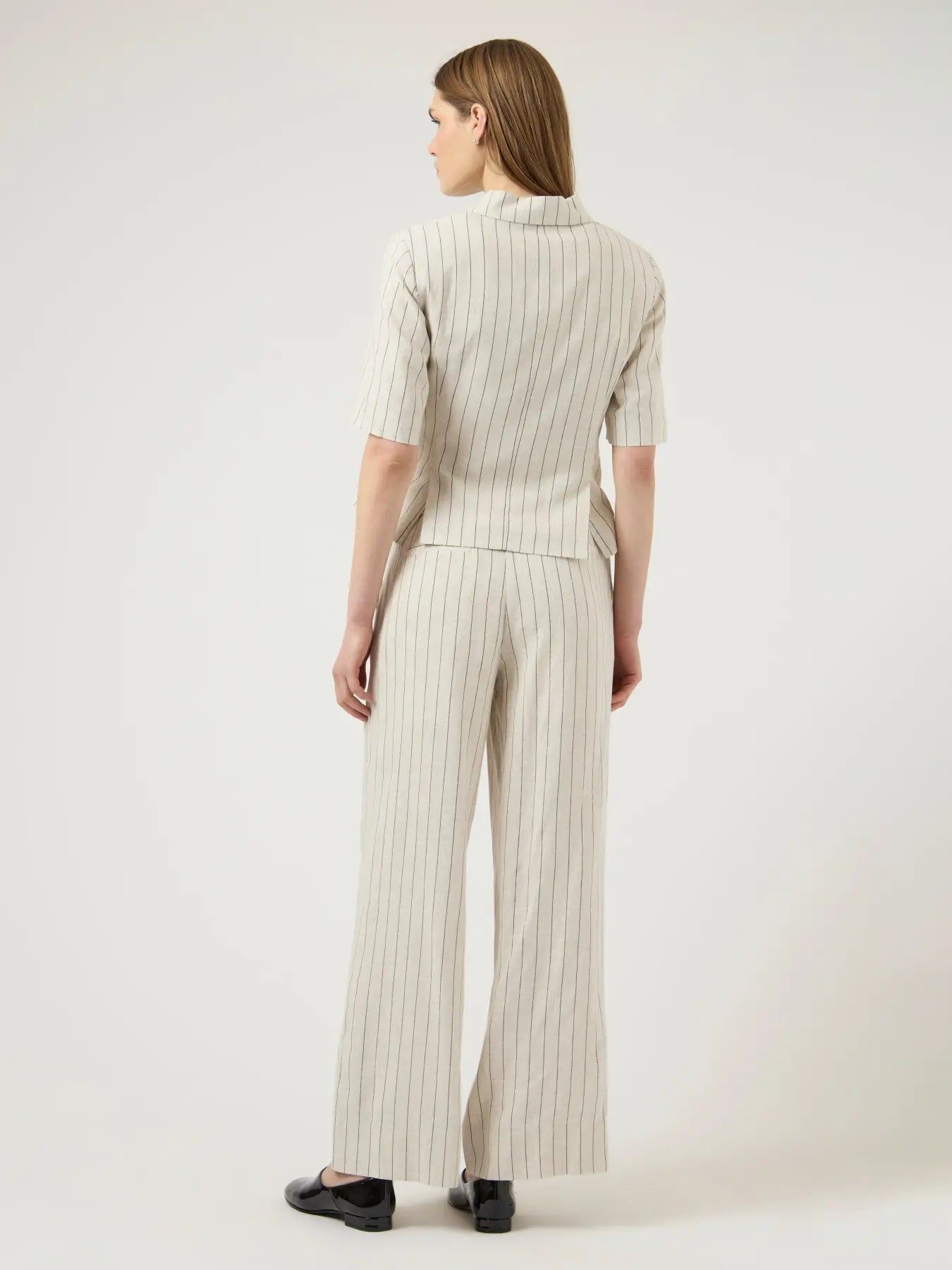 YAS LINURA 2/4 LINEN BLEND BLAZER