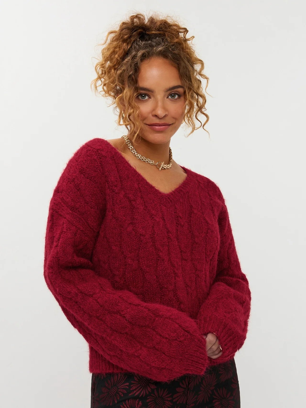 YDENCE SWEATER JESSIE | RED