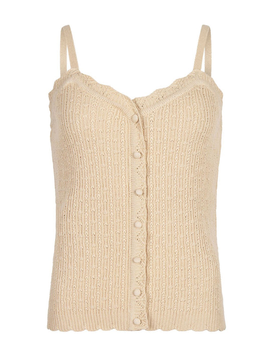 YDENCE KNITTED TOP KATHLEEN BEIGE