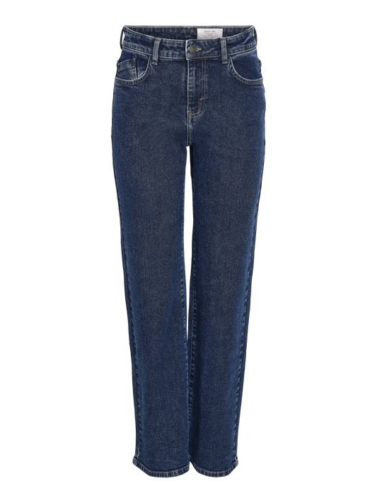 NOISY MAY YOLANDA NW WIDE JEANS | DARK BLUE