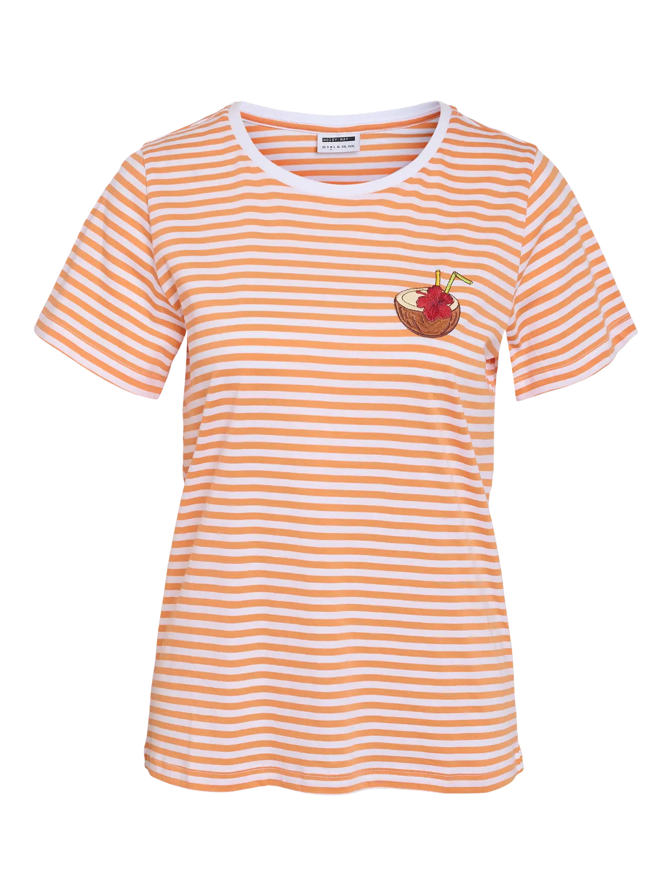 NOISY MAY NATE WEEKDAISY S/S T-SHIRT | PERZIK